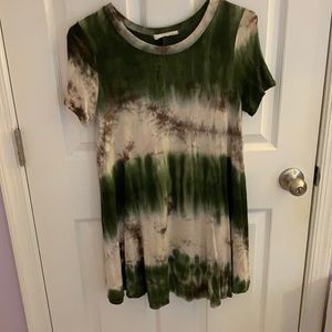 Tie dye T-shirt dress